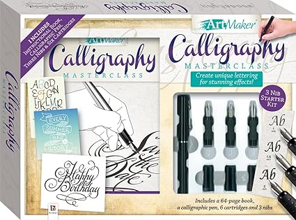 Amazon Com Calligraphy Master Class Book Kit Create Unique Lettering For Stunning Effects Arts Crafts Sewing