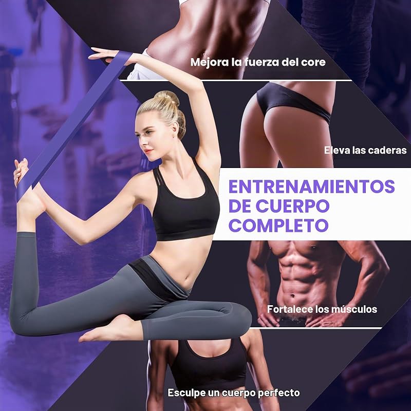 Gomas Elasticas Musculacion [Set de 5], Látex Natural