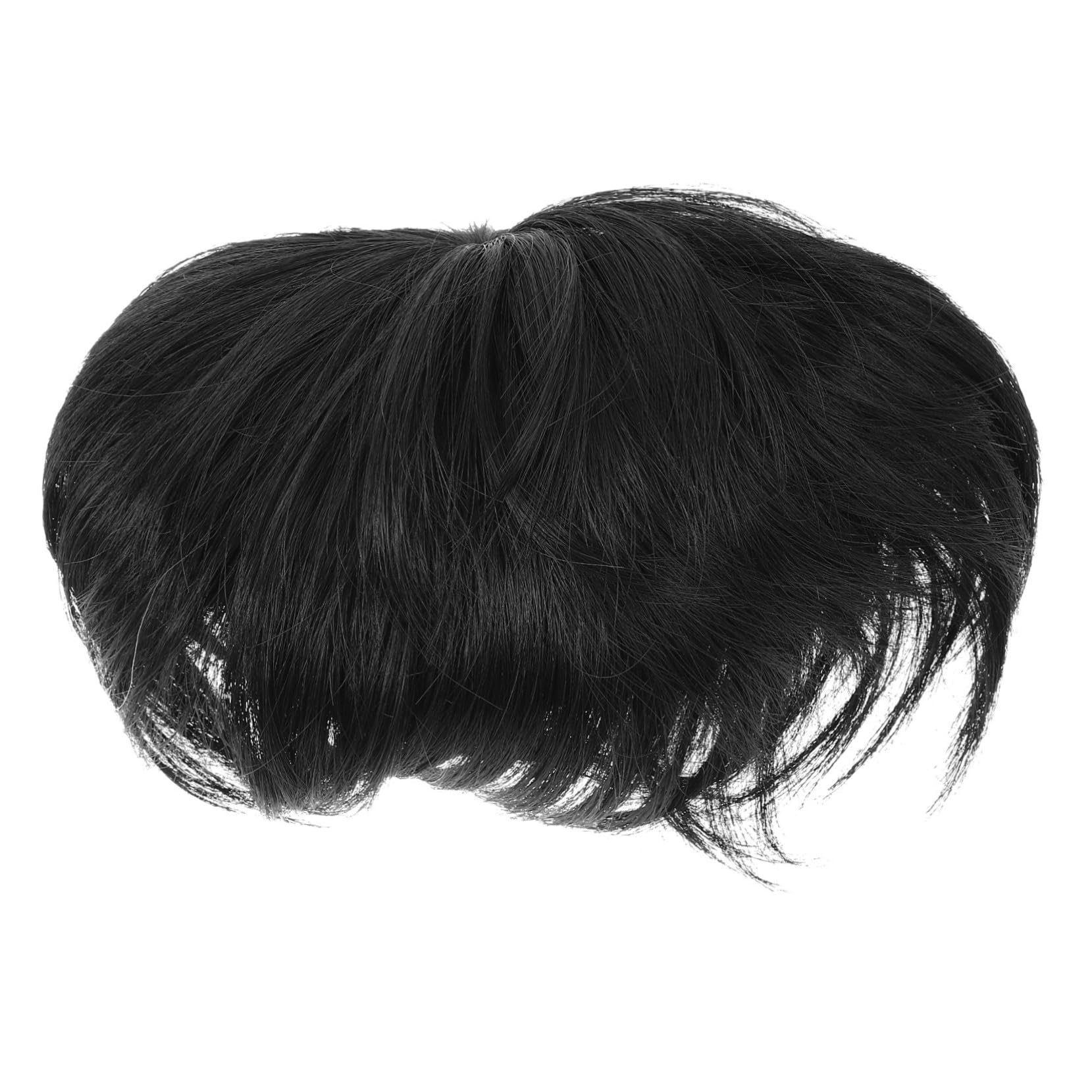 Healvian Lightweight Male Hairpiece Short Hair Bald Wig Comfortable Realistic Toupee Hair Patch for Men Daily Weddings Parties