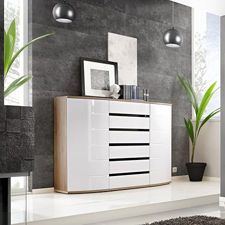 Bmf Just Released Toronto Chest Of Drawers Curved High Gloss