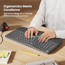 Nulea RT05B Wireless Ergonomic Keyboard, Split