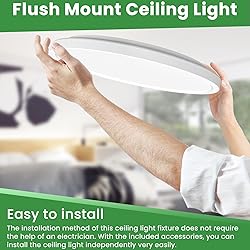 hepside 12Inch Flush Mount Light Fixture