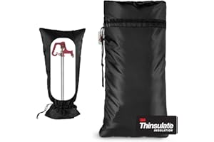 DEMEDO XXL Outdoor Faucet Covers for Winter, 3M Thinsulate Sprinkler Freeze Protector, 25”H x 13”W for Garden Lawn Faucets and Yard Hydrant, Waterproof Insulated Spigot Cover, Reusable Faucet Sock