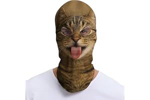 Kiyrnie Balaclava Face Mask Men Women 2 Hole Animal Full Mask Motorcycle Cycling