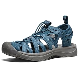 KEEN Womens Whisper Closed Toe Sport Sandals, Smoke