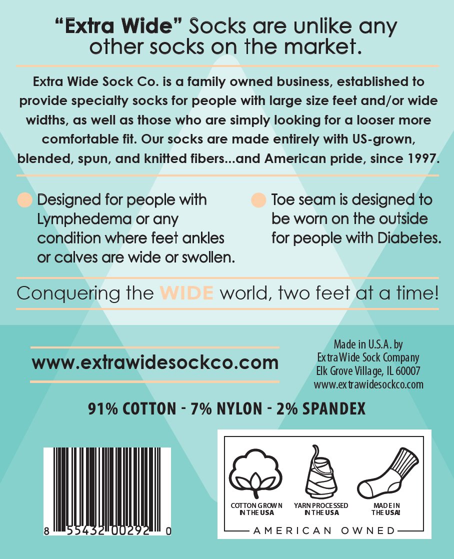 The Latest Beyond Extra Wide Bariatric Sock For Extreme Lymphedema Calf Stretches Up To 30a A I Widest Bariatric Sock On The Market One Size Unisex Antimicrobial Made In Usa White Health Personal