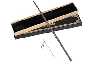 KINGVOWS Magic Wizard Wand Witchcraft Props Witch Collection for Kids Sorcerer Cosplay Accessories with Gift Box (Squarish)