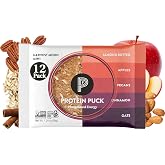 Protein Puck Vegan Plant Based Protein Bar 12 Count 1.34oz Mini HarvestMoon | Snacks with Vegan Protein, Gluten Free, Non Dairy, Kosher Certified Non GMO Premium Healthy Bars