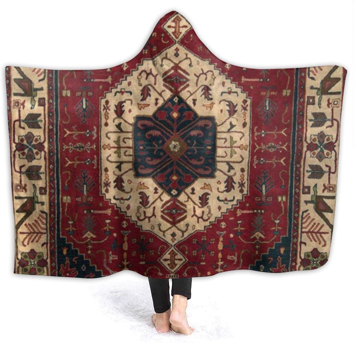 CLERO & Manta con Capucha de Franela de Forro Polar con Capucha