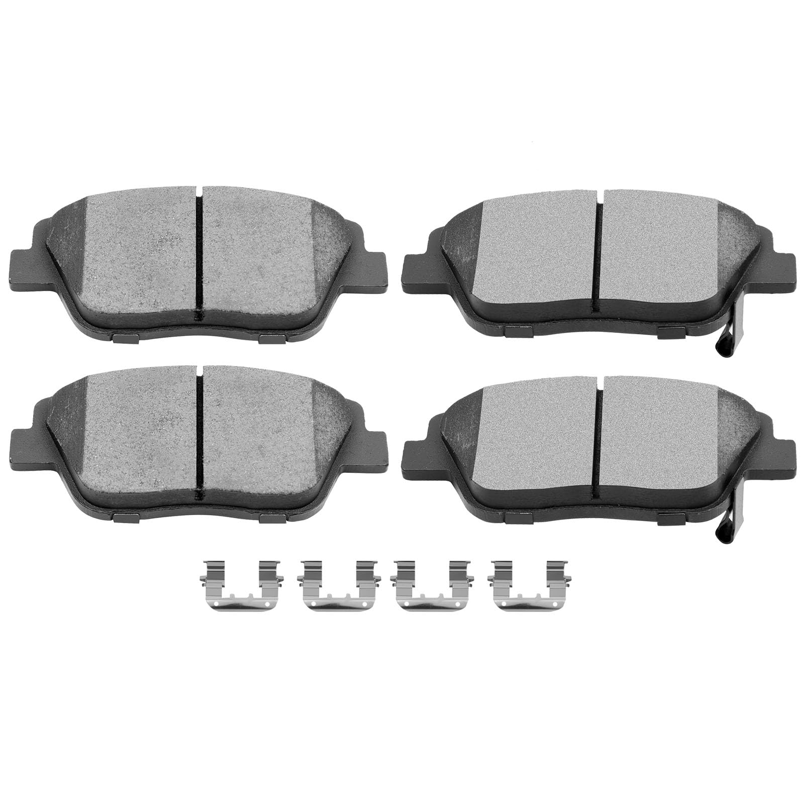 SCITOO Ceramic Brake Pads Kits, 4pcs Front Brakes Pads Set fit 2011-2015 For Hyundai For Sonata,2011-2016 For Kia For Optima Image