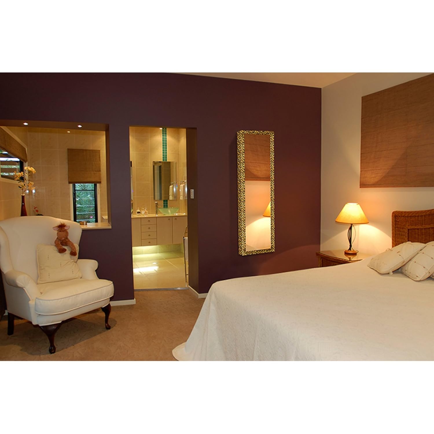 Amazoncom Mirrotek Jewelry Armoire Over The Door Mirror Cabinet