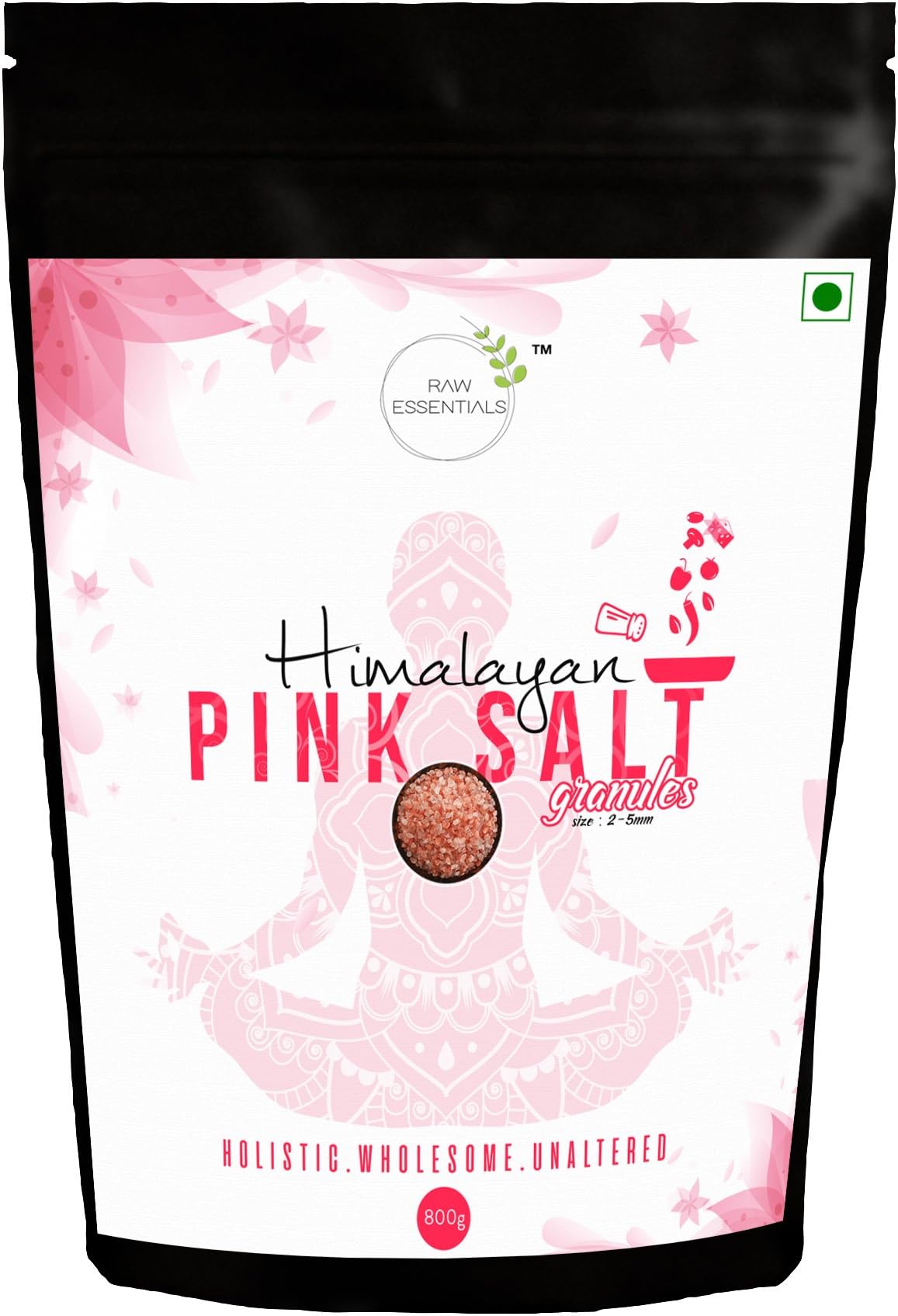 Raw Essentials Himalayan Pink Salt Granules, 800 g