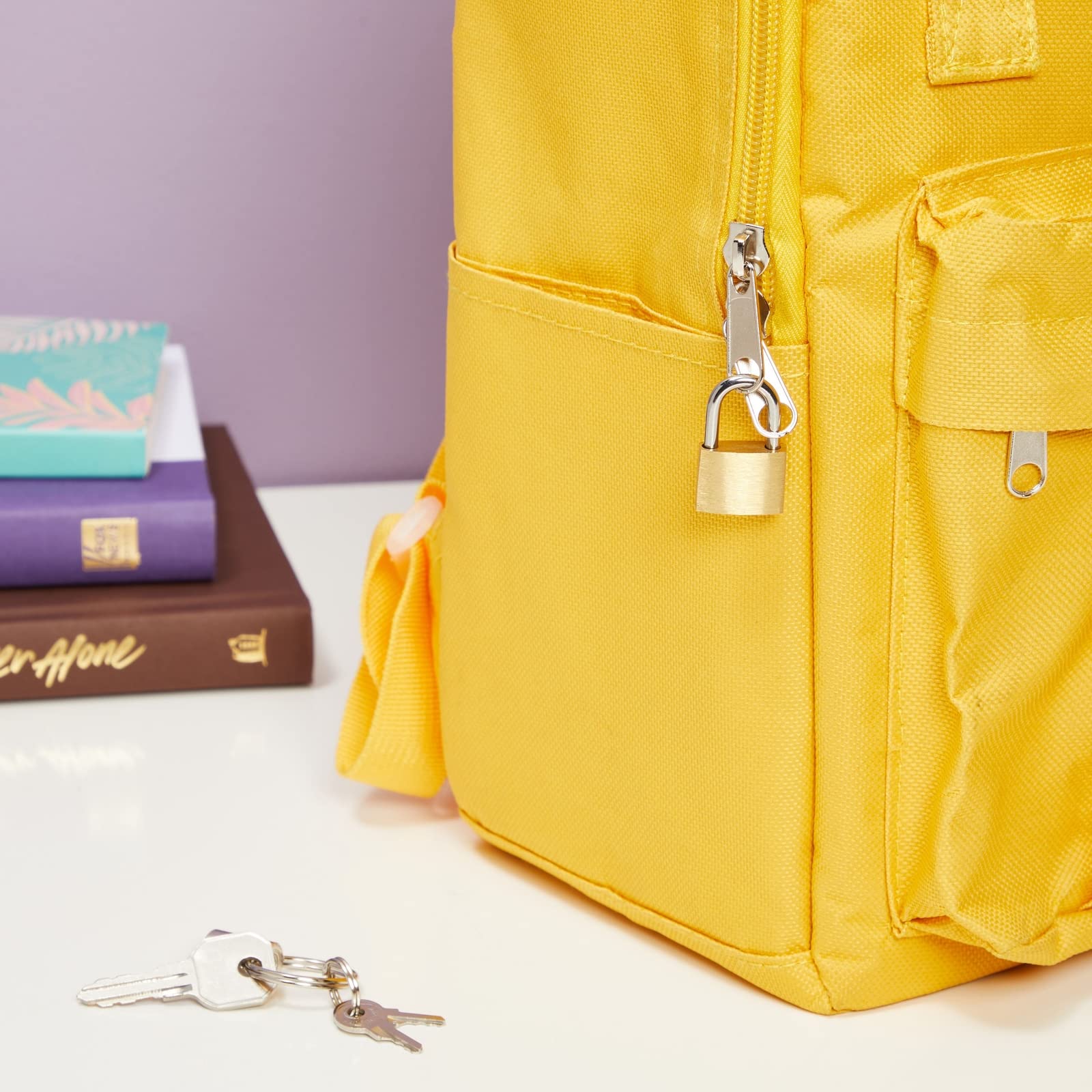 Juvale Luggage Locks with Keys - 12-Pack, 0.7 x 1.2 x 0.25 in, Gold & Silver - TSA Approved Locks for Luggage & Travel Security