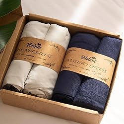Baby Bassinet Sheets 4 Pack Compatible with
