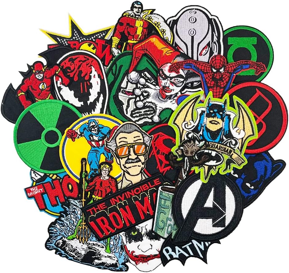 Mixed Media - 25pcs Mixed Movie TV Series Embroidered Iron On Patches