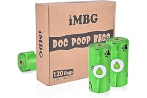 iMBG Dog Poop Bags, 8 Rolls, 120 Counts, 13 x 9 inch Poop Bag Refill Rolls, Lavender-Scented, Extra Thick, Leak Proof, Dog Waste Bag for Dogs and Cats
