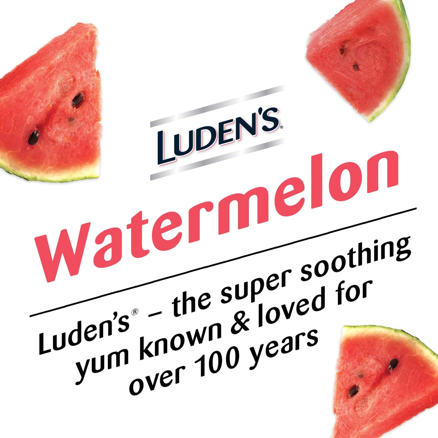 Luden's Deliciously Soothing Throat Drops, Watermelon Flavor, 90 Count: Health & Personal Care