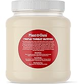 Plant Guru Triple Threat Body Butter 3 lbs. Bulk - Blend of Shea, Mango & Coconut Oil - 100% Pure Natural Raw Unrefined Moisturizer For Dry Skin, Face And Hair. Great For Lip Balm and Soap Making