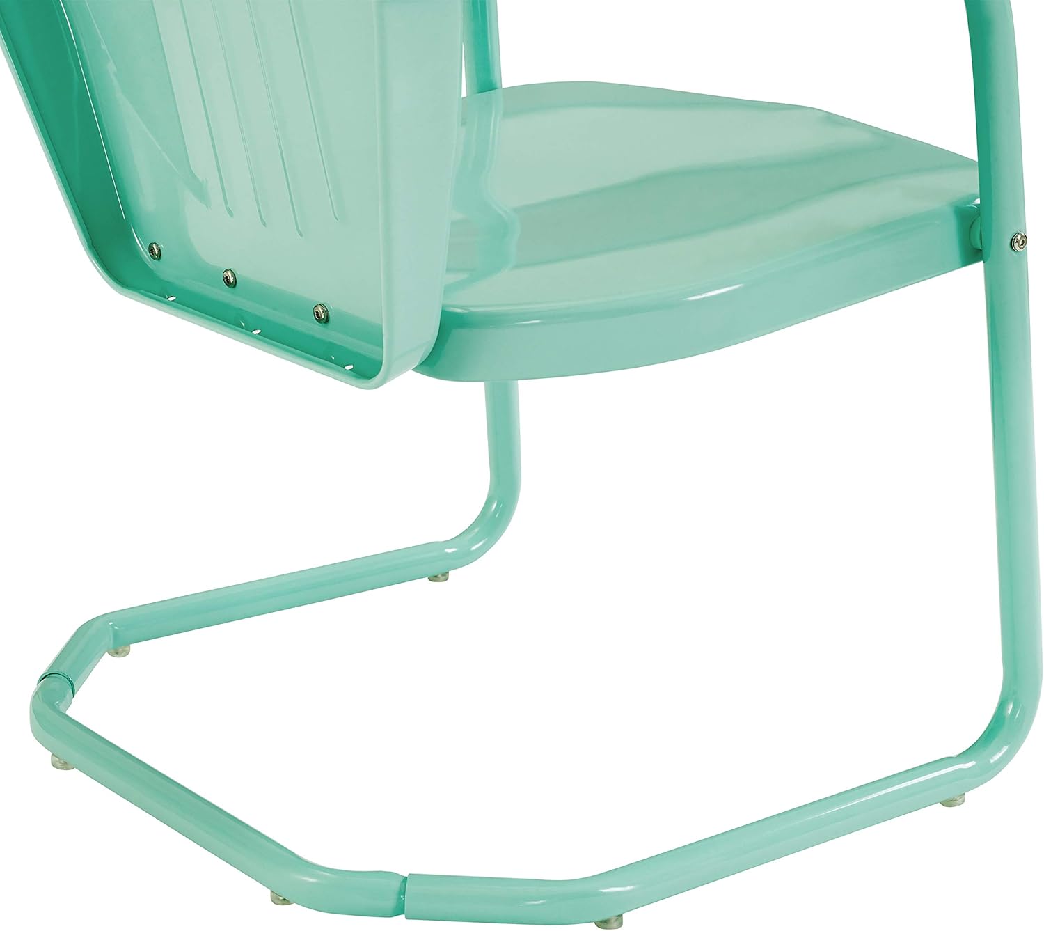 Crosley Furniture CO1001A-AQ Griffith Retro Metal Outdoor Chair, Aqua : Garden & Outdoor