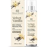Botanic Hearth Vanilla Hair Perfume & Body Mist, Long-Lasting Hair Deodorizer & Body Scent for Women & Men, Alcohol-Free Clean Fragrance Hair Spray For Everyday Wear, All Day Freshness, 3.4 Fl Oz