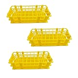 Pocomoco 3 Packs Plastic Test Tube Rack, 40 Holes