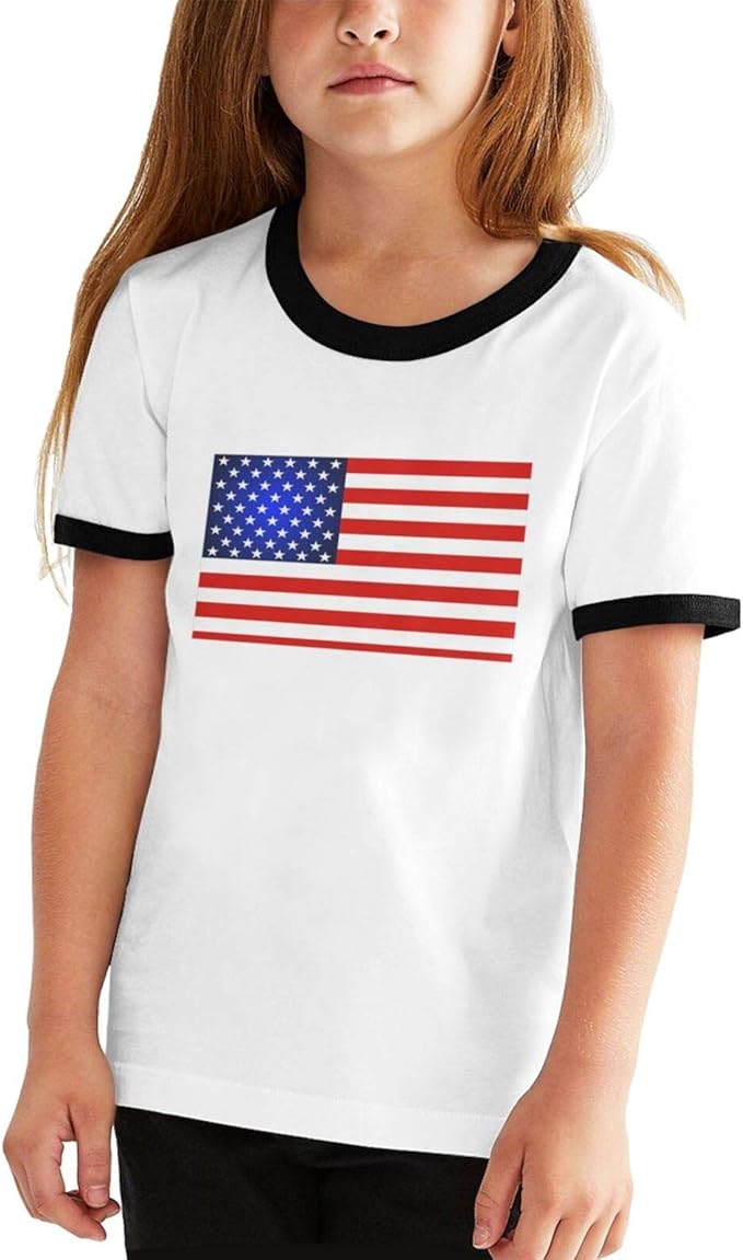 USA Patriotic Kids Tshirts Classic Graphic Short Sleeve Child Tees Tops Amazon.co.uk Clothing