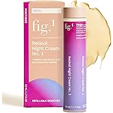 Fig.1 Retinol Night Cream Refill | Face Hydrating Moisturizer With Retinol & Squalane | Night Cream For Women With Sensitive Skin | Dermatologist Tested Wrinkle Reduction | 50ml