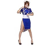 OURCOSPLAY Women's Chun Li Cosplay Costume 3Pcs Set
