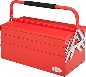 DURHAND Caja de Herramientas de Acero Plegable con 5 ...