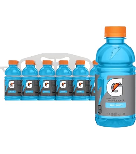 Gatoradethirst Quencher Sports Drink Cool Blue 20oz Bottles 8 Pack