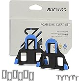 BUCKLOS SPD SL Cleats for Road Bike Cycling Shoes Compatible with Shimano SPD-SL Pedals-BH10/BH11/BH12 Float Cleats for Indoor Peloton & Outdoor Bicycle Training
