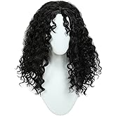 Linfairy Long Afro Black Wig For Women Costume Cosplay Fancy Dress Wigs