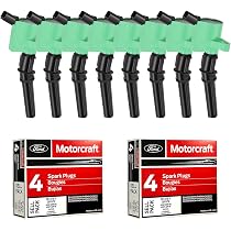 8-Pack Ignition Coil & Iridium Spark Plug Set For Ford 4.6L 5.4L V8 (F-150, Etc.)