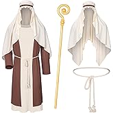TOKYO REVENGERS Adult Nativity Costume Saint Joseph Costume Shepherd Costume Men Halloween Cosplay Costume Accessories Set