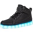 IGxx LED Light Up Shoes Light for Men High Top LED Sneakers USB Recharging Shoes Women Glowing Luminous Flashing Shoes LED Kids
