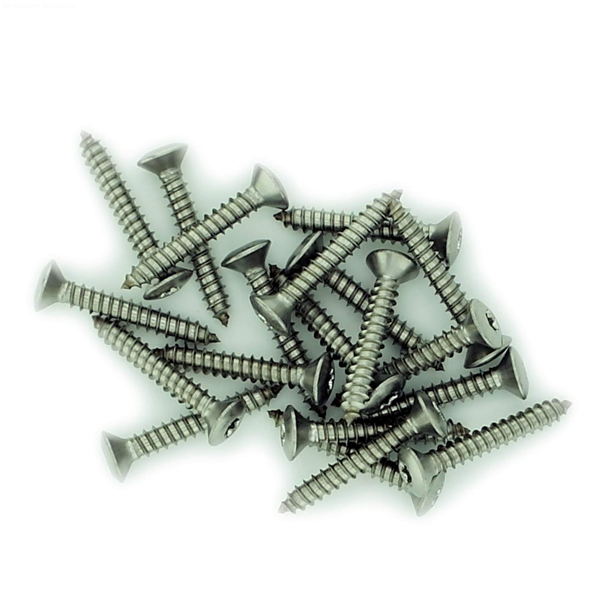 No.14 x 1.775 (6.3mm x 45mm) TX Raised Countersunk Self-Tapping Screw - Stainless Steel (A2) (Pack of 20)