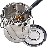 CUGEBANNA Paint Brush Washer,Airtight Stainless Steel Brush Cleaner for Oil Painting Acrylic,Brush Washer with Cleaning Beads and Wringer