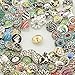 Soleebee HJ011 Mixed Random 18 - 20mm Alloy Rhinestones Snap Buttons Jewelry Charms (Pack of 50)