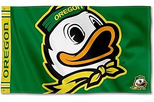 College Flags & Banners Co. Oregon Bold Mascot Logo Premium Flag