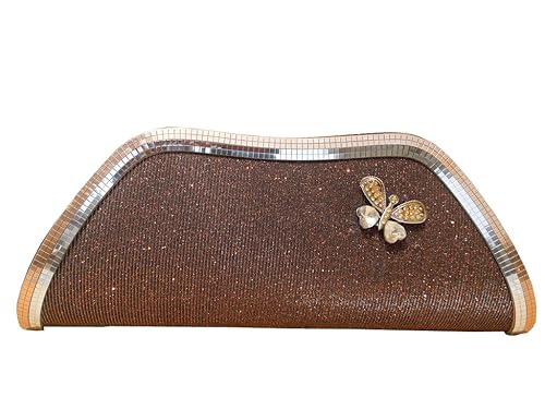 Spice Art Womens Shimmer Clutch Copper