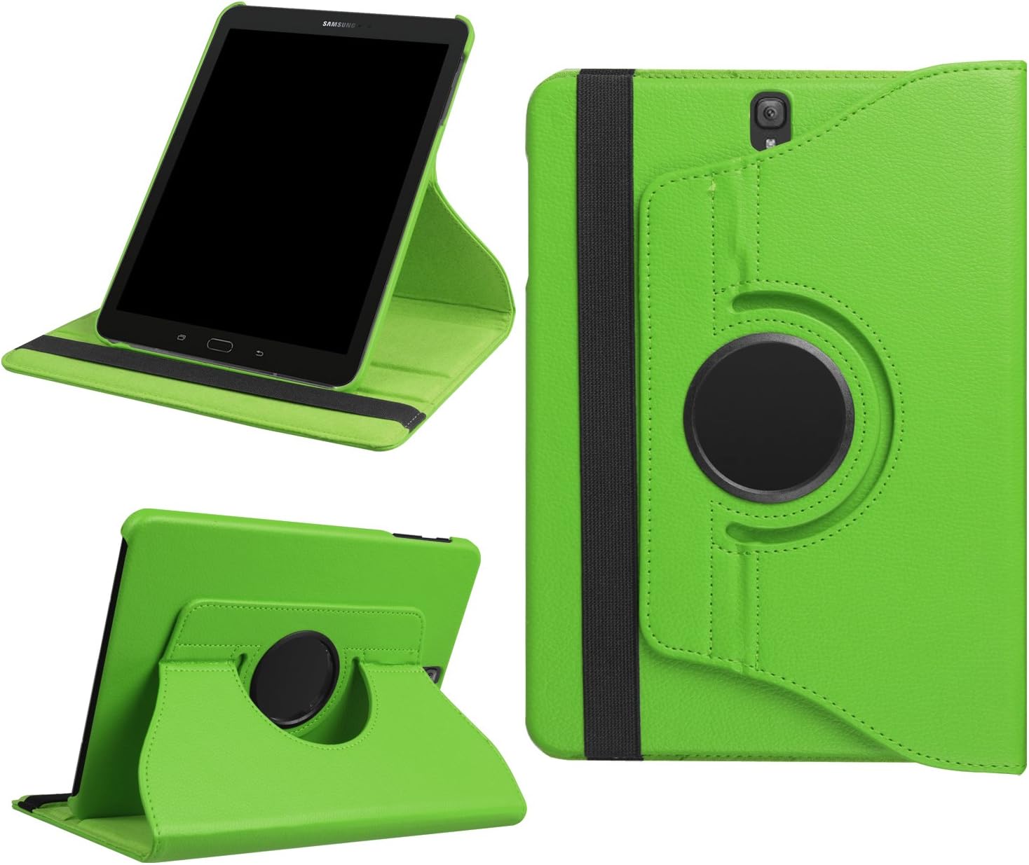 Samsung Galaxy Tab S3 9.7 Case - Housailei Rotating 360 Degree Swivel Stand Case Auto Sleep/Wake Cover for Samsung Galaxy Tab A 9.7-inch Tablet SM-T820 / SM-P825 (Green)