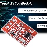 DAOKAI TTP223 Touch Button Module 20 Pcs Self-locking Jog Capacitive Key Switch view 2