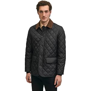 Brooks Brothers Men's Diamond Quilted Walking Coat