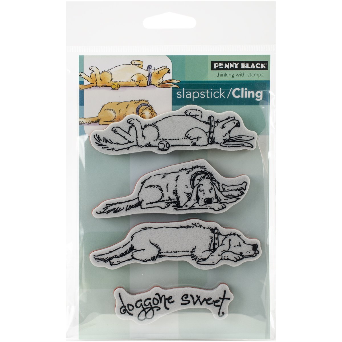 Penny Black Cling Rubber Stamp 4-inch x 5.25-inch Sheet-Doggone Sweet