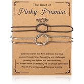 Tucnoeu Couples Bracelets,Love Knot Matching Bracelets for Couples,Adjustable Snake Chain, Perfect Couple Gifts for Him and Her, Long Distance Relationship Jewelry, Anniversary, Birthday, Christmas