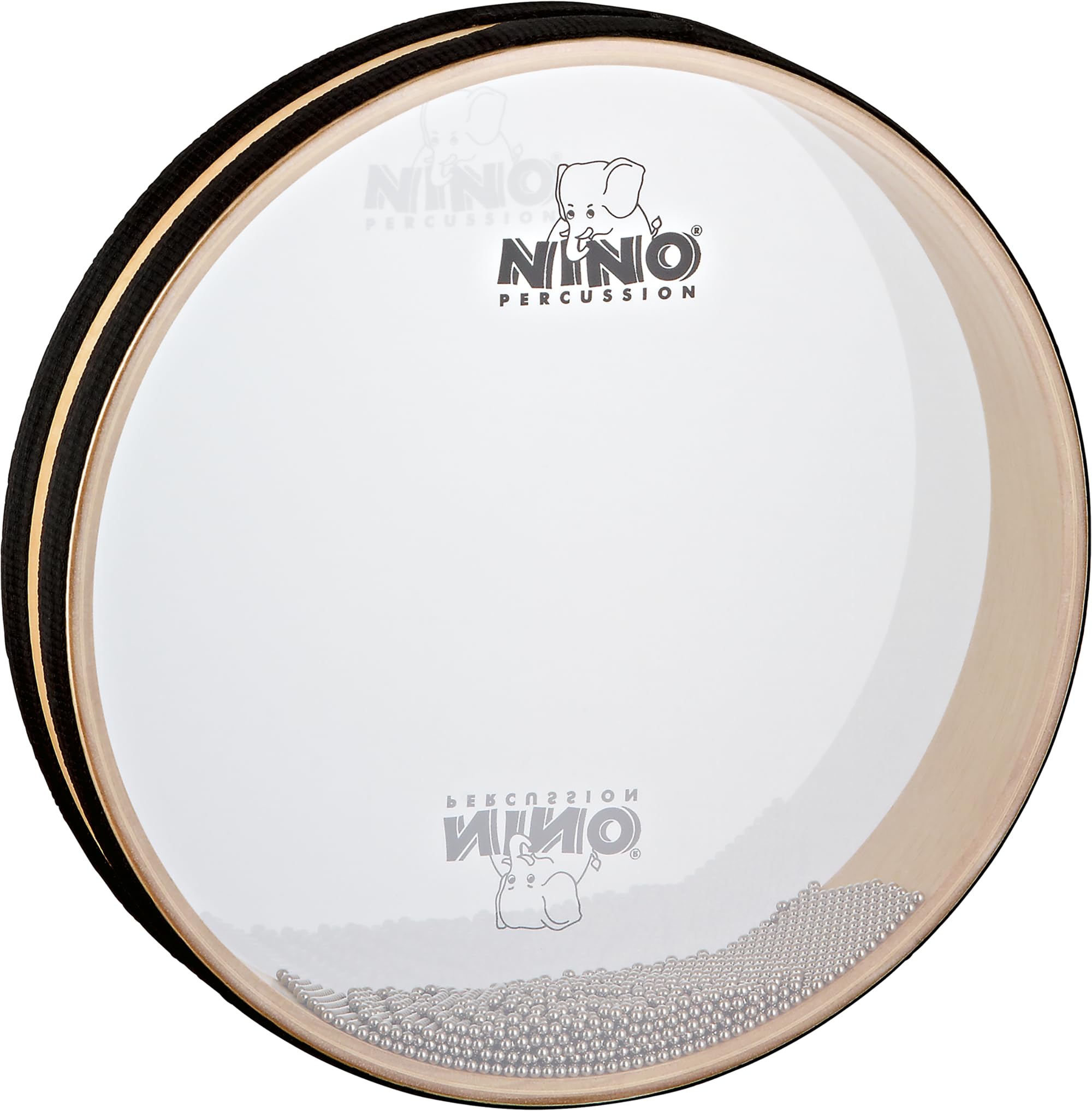 Nino Percussion Sea Drum Instrument - Medium Hand drum for Children from 5 Years - Diameter 10 inch (ca. 25 cm) - Siam Oak, Natural (NINO34)