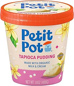 Petit Pot Organic Tapioca Pudding - 14 oz - Made with Milk and Cream