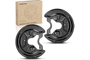 A-Premium Rear Side Brake Dust Shield Compatible with Select Volkswagen & Audi Models - Jetta 2005-2010, Jetta City 2007-2009