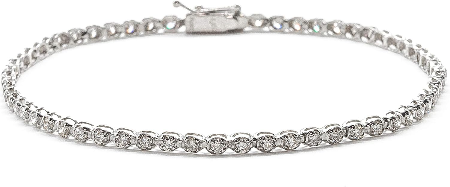 Amazon LEGAN 1.0ct ダイヤモンド テニス ブレスレット ブレスレット 通販