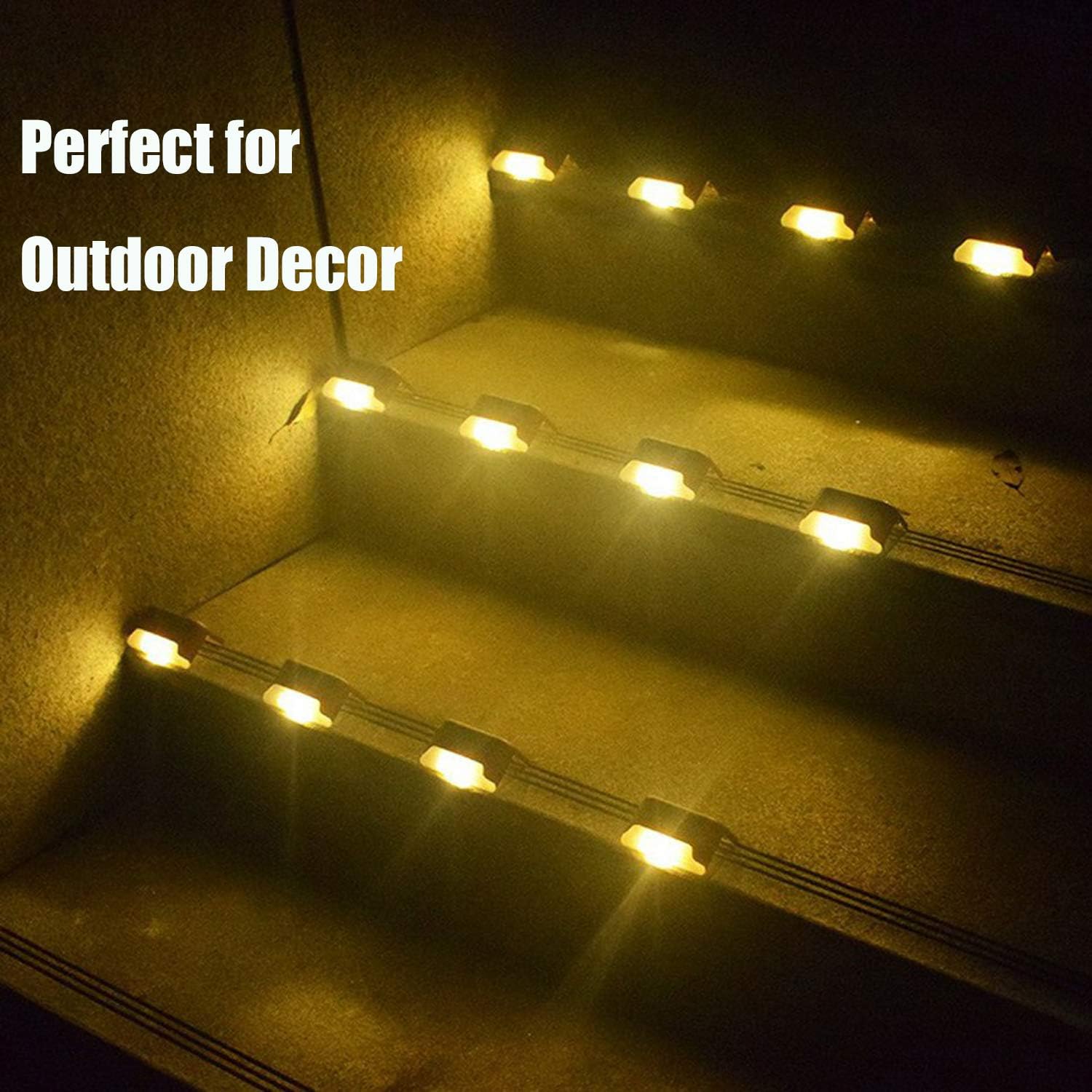 Solar Deck Lights Outdoor, Solar Powered Step Led Light - Image 3